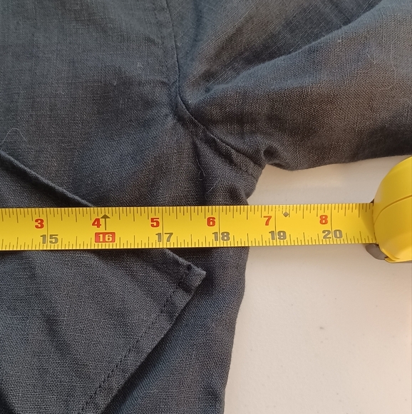 Garnet Hill 100 % Linen Sz S Easy Drape Open Front Jacket - Picture 10 of 11